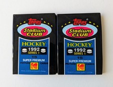 1992 Stadium Club Hockey Series #1 Packs(2 Ea.)