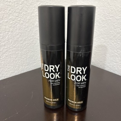 (Set of 2) The Dry Look for Men Non-Aerosol Hairspray, Maximum Hold, 8 Oz.