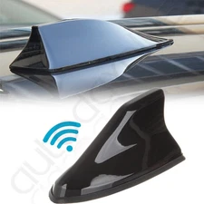 Shark Fin Universal Roof Antenna Radio FM/AM Decoration Aerial Black For Toyota
