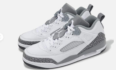 Size 6.5 - Air Jordan Spizike Low White Cool Grey