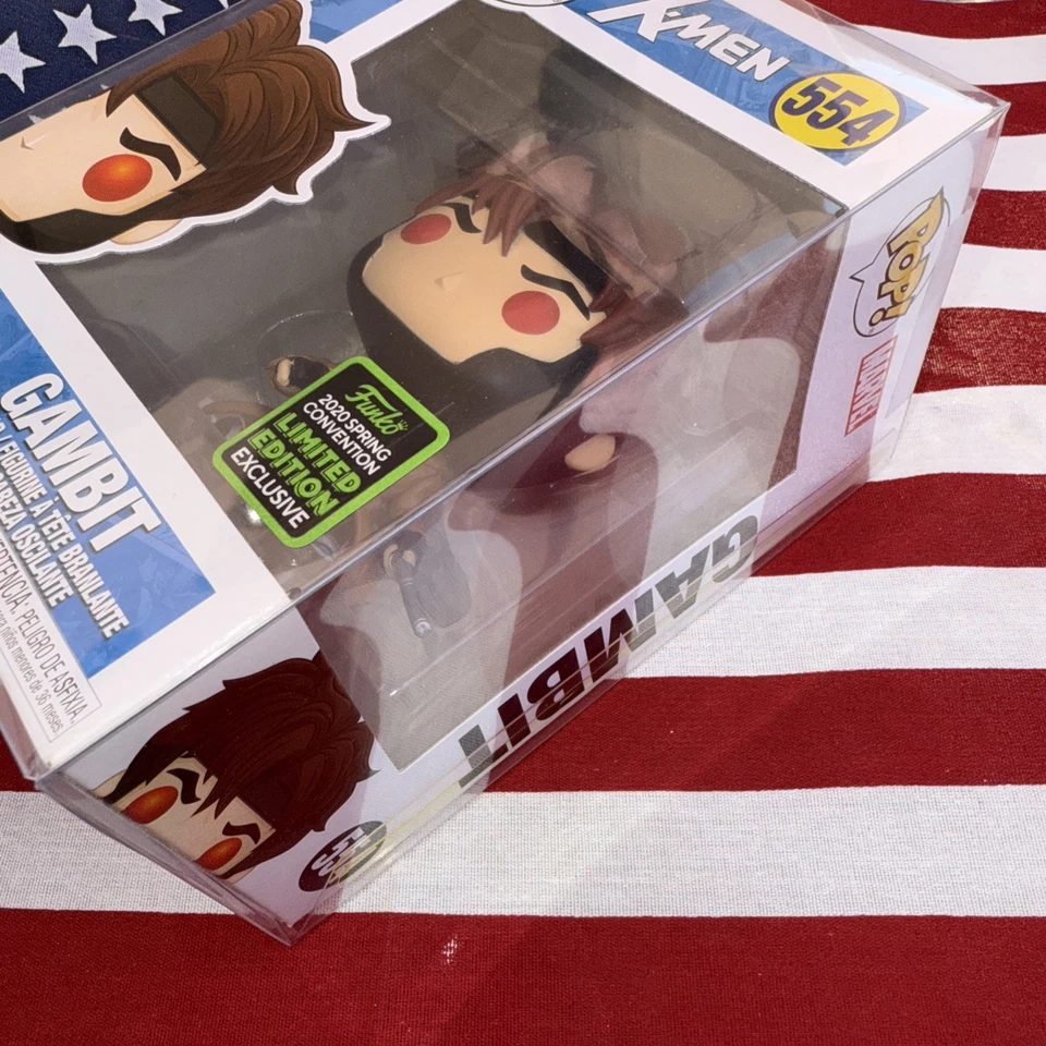 Funko Pop! Marvel X-Men Gambito #554 2020 Edición Limitada con Protector POP Foto 2 de 4