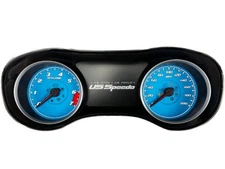 US Speedo Blue Dodge Charger Gauge Face for Clusters 2015-2024(200Mph Hellcat)