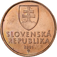 [#1029505] Slowakei, 50 Halierov, 2001, Kremnica, Copper Plated Steel, VZ, KM:35