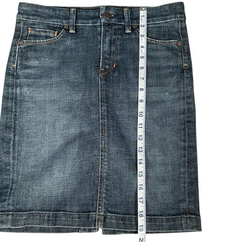 Citizens Of Humanity NOVAK Stretch # 358 Pencil Skirt Denim Size 26 Made in USA - Picture 8 of 12