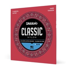Nylon Classical Guitar Strings Hard Tension 6 String Set Tie End Clear Treble Wo