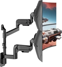Dual Monitor Wall Mount for 24-57 Inch Ultrawide Screens Heavy Duty 60 lbs 3243