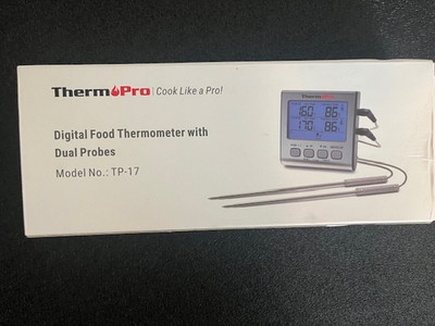 Thermpro TP-17 Dual Probe Digital Cooking Meat Thermometer Large LCD Backlight
