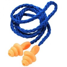 2X(5Pcs Authentic Soft Silicone Corded Ear Plugs Noise Reduction Christmas2343
