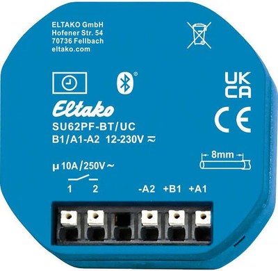 Eltako SU62PF-BT/UC 1-Kanal-Schaltuhr mit potenzialfreiem ­Kontakt, Bluetooth
