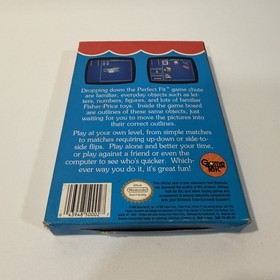 Fisher Price Perfect Fit NES Nintendo Game with Original Box Educational Puzzle