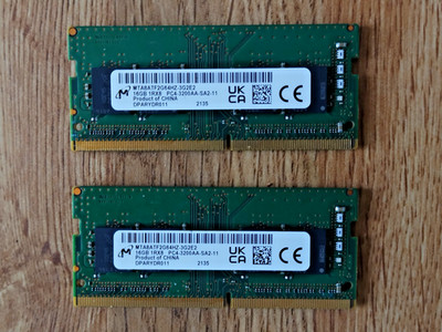 Micron 32GB Kit (2x16GB) DDR4 3200MHz PC4-3200AA Laptop RAM SODIMM