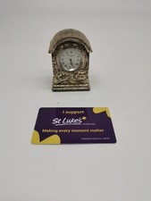 Wm Widdop Mantel Clock Vintage Retro Quartz Desktop - Untested 