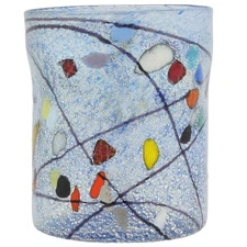 Glass Of Venice Murano Glass Kandinsky Art Theme Italian Tumbler Drinking Glass