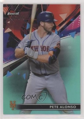2021 Topps Finest Aqua Refractor 34/199 Pete Alonso #29 0a7