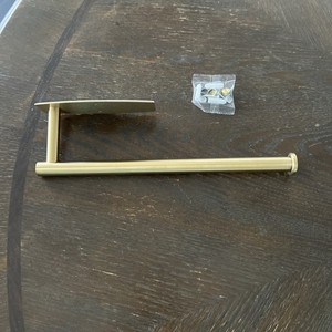 Paper Towel Holder Under Cabinet Brushed Gold Metal Paper Towel Wall Mount New