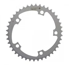 Origin8 Blade Chainring 42t 130 BCD 5-Bolt 8/9-Speed Aluminum Silver Road MTB thumbnail 1