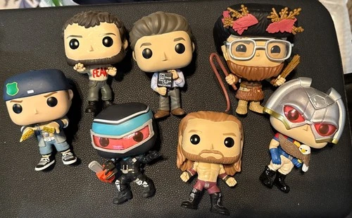 Funko Pop WWE John Cena Edge Peacemaker the office loose set of 7 Funko pops!