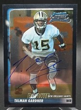 2003 Bowman Chrome Talman Gardner Rookie Auto RC Card #228 Autograph Saints. rookie card picture
