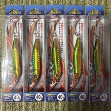 232 Metal Jig 40g x 5 Set GTO Cured Body Green Gold Hamachi Sawara Sagoshi