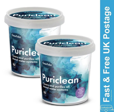 2x Clean Tabs Puriclean Wasseraufbereitung Aufbereitung 100g Wassersystemreiniger