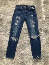Cello Women s Jeans Medium Wash Stretch Distressed Skinny Size 5