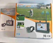JUSTPET Intelligent Dog Wireless Fence Training Collar System K6 -2 COLLARS
