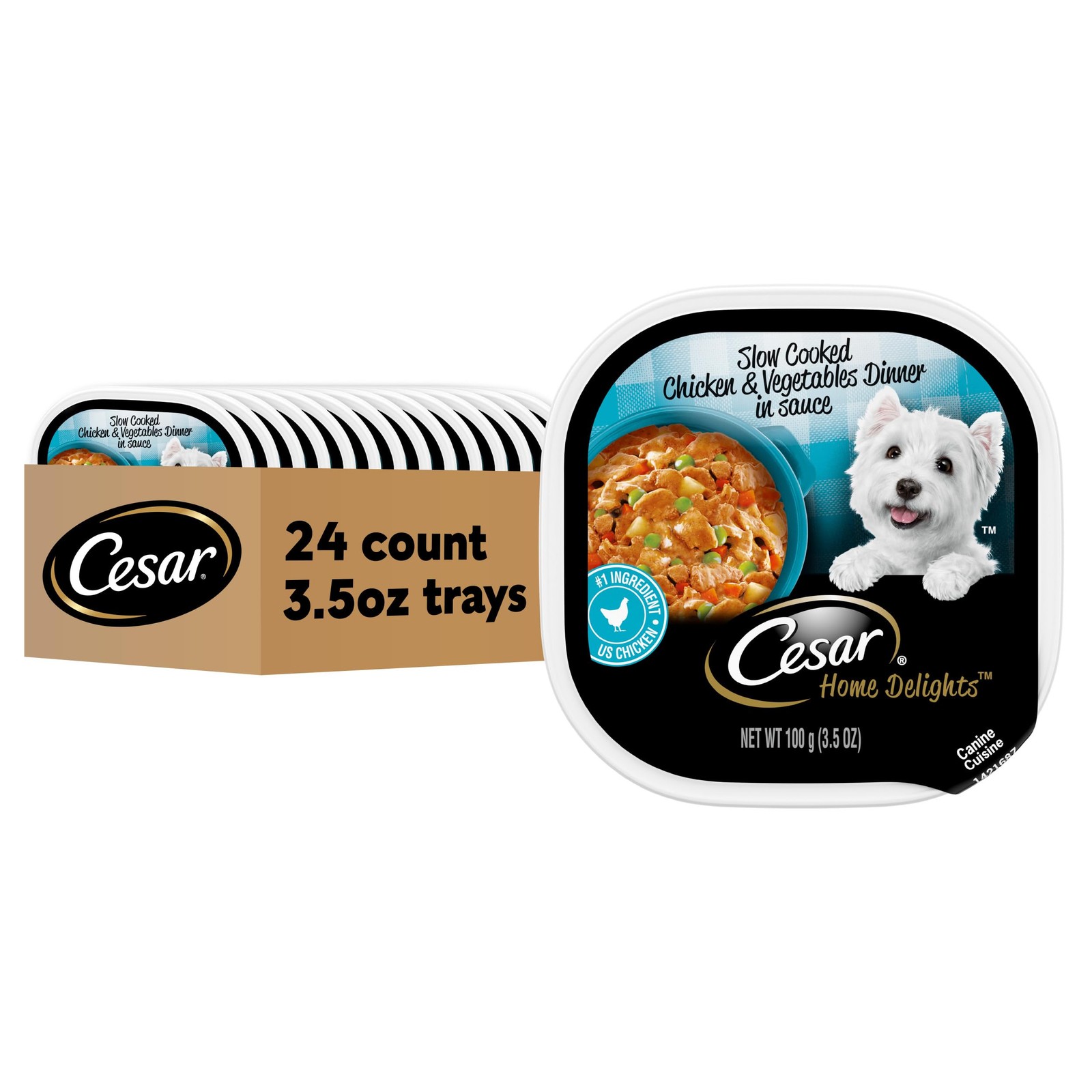 Home Delights Adult Wet Dog Food, Slow Cooked Chicken & Vege