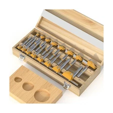 FivePears 16 Pcs Forstner Drill Bits Set, Carbide Tipped Wood Hole Saw Auger ...