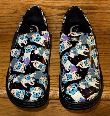 Klogs Naples Pug Patent Women's Work Clogs Sz 8.5 NWOB Retail $125