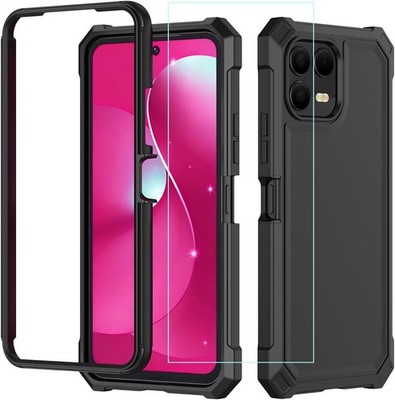 Revvl 8 Pro Shockproof Case with Screen Protector: 360° Full Body Protection