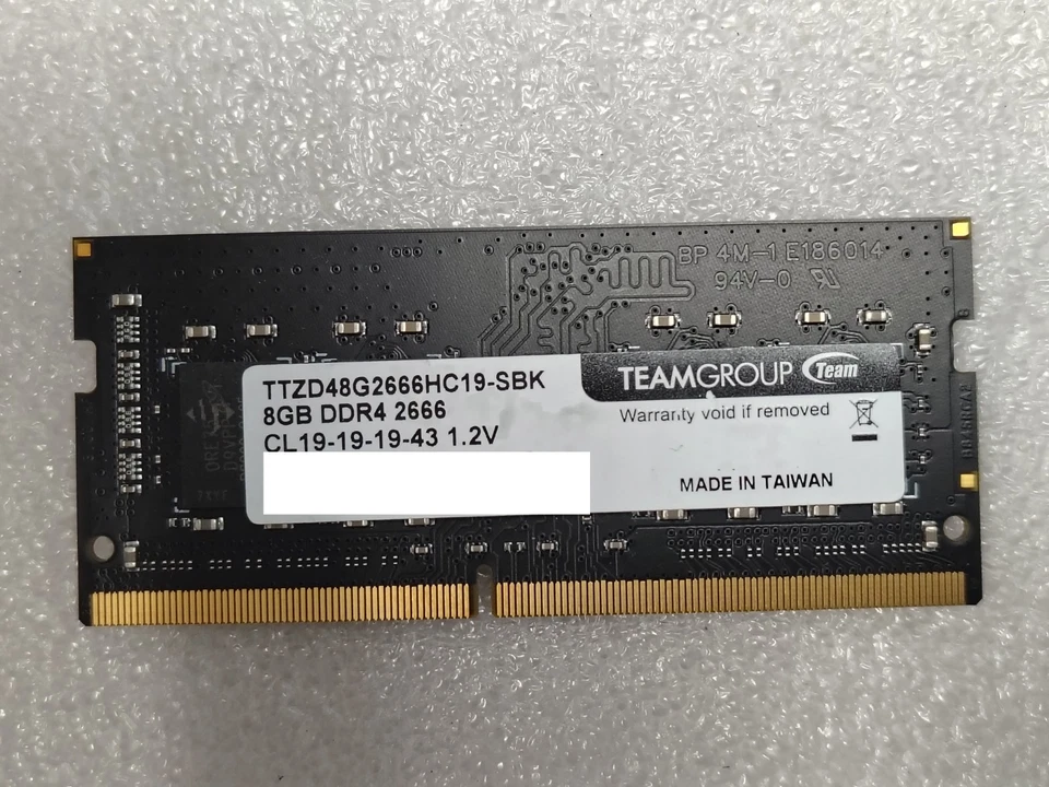 TeamGroup 8GB PC4-2666 Laptop Ram - Image 1 of 1