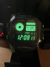 Custom Casio Royale AE1200WH World Time Glow in the Dark Mod and Inverted Screen