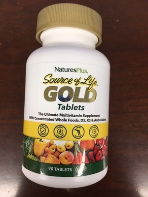 Natures Plus Source of Life Gold 90 Tablets The Ultimate Multi-Vitamin Exp 2028
