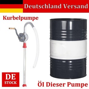 Kurbelfasspumpe Handpumpe 29 L/min – Für Diesel, Öl, Wasser (Fasspumpe)