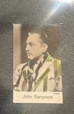 John Barrymore vintage 1934 John Sinclair Film Stars Tobacco Card #43