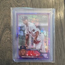 2023 Topps Chrome Logofractor Brayan Bello Purple Refractor /250 Rookie #57 RC