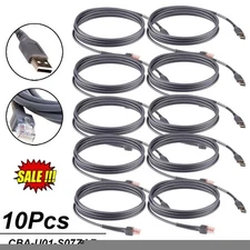 LOT 10 Pack USB Cable Barcode Scanner Cord For Symbol LS2208 CBA-U01-S07ZAR 6FT