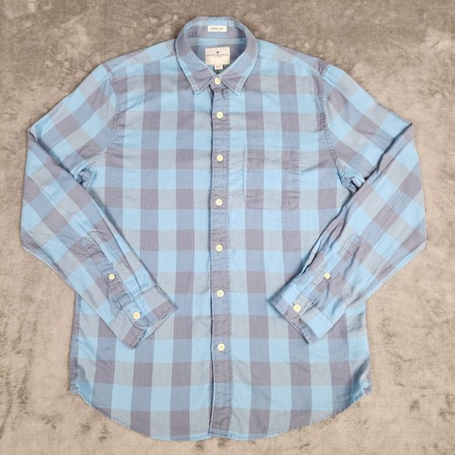 American Eagle Mens Med Shirt Buffalo Plaid Long Sleeve Button Up Seriously Soft - Picture 2 of 19