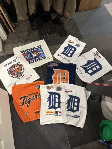 Lot Of 8 Detroit Tigers 2006 World Series And Other Rally Towel Free Shipping