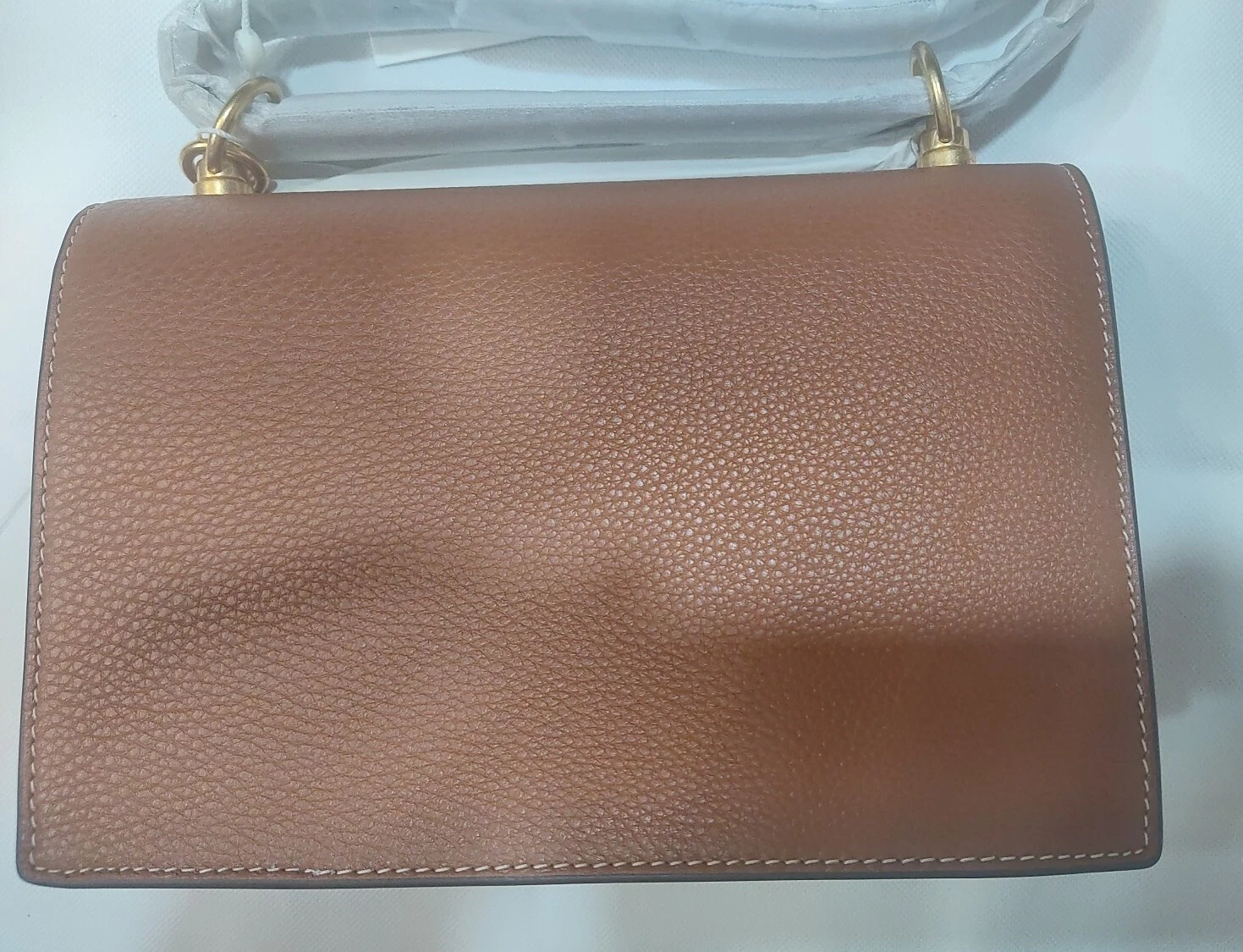 Borsa a tracolla Tory Burch Miller in pelle Umber leggero taglia unica