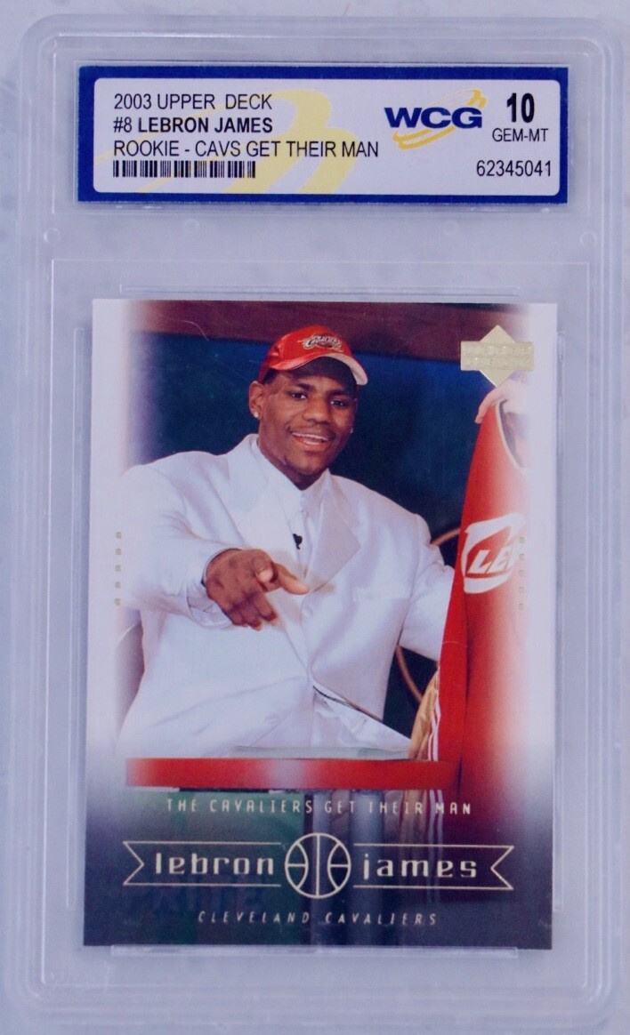 2003 Upper Deck LeBron James Rookie RC Box Set #8 WCG 10 GEM