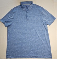 Mens Champion Heather Blue Short Sleeve Polo Shirt Size XL - EUC