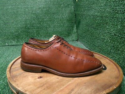 ALLEN EDMONDS HASTINGS CHILI BROWN OXFORD MENS DRESS SHOES SIZE 12C USA GOOD CON Allen Edmonds Strand Cap-toe Dark Chili Calfskin - Sherman  main image 3