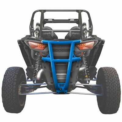Rear Bumper Polaris RZR XP 1000 Turbo USA Made Tube Steel CNC Caps Voodoo Blue