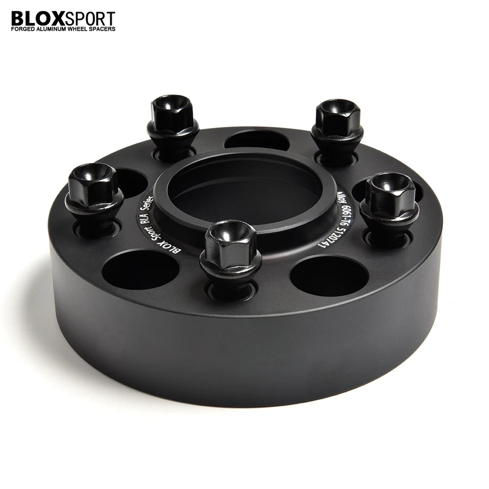 Separadores de rueda de aluminio negro 2 piezas 45 mm 1,75" 5x112 para Mercedes Benz / Audi 66,5 Foto 4 de 4