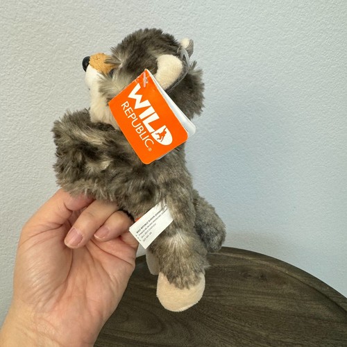 Wild Republic Huggers Wolf Plush Slap Bracelet Stuffed Animal Brown - Picture 4 of 12