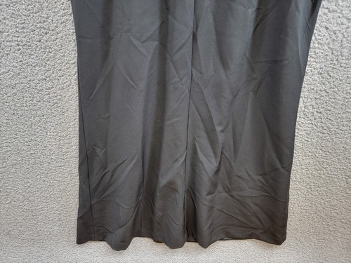 Eliza J Sleeveless Cascading-Ruffle Gown Women's 14 Black Boat Neck Back Zip - Picture 11 of 16