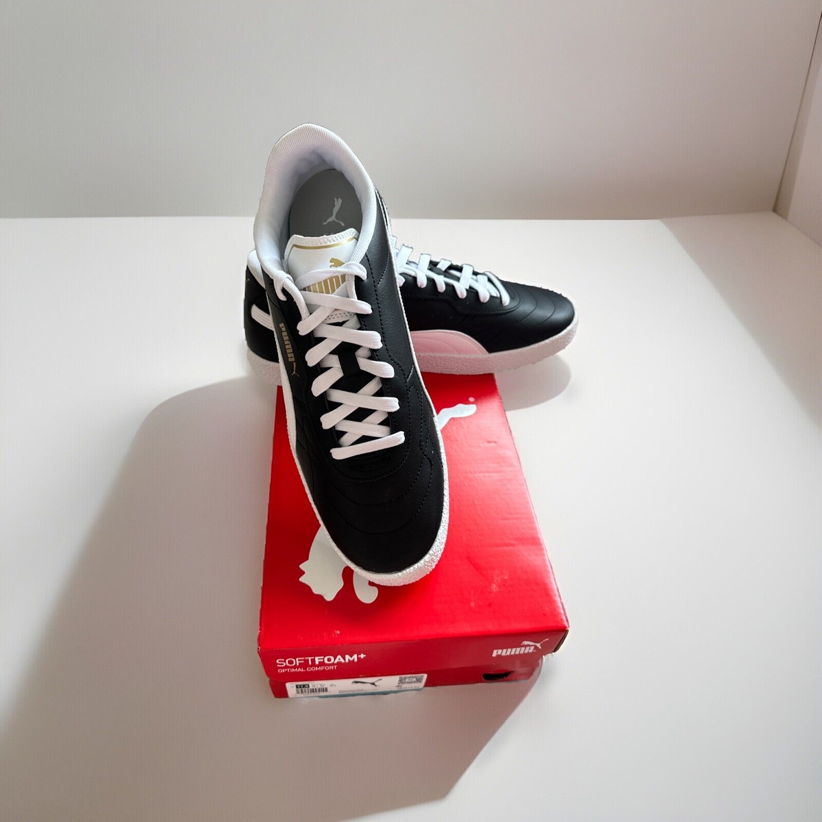 PUMA Shuffle Black White Gold Casual Sneakers Shoes Size  display picture 2