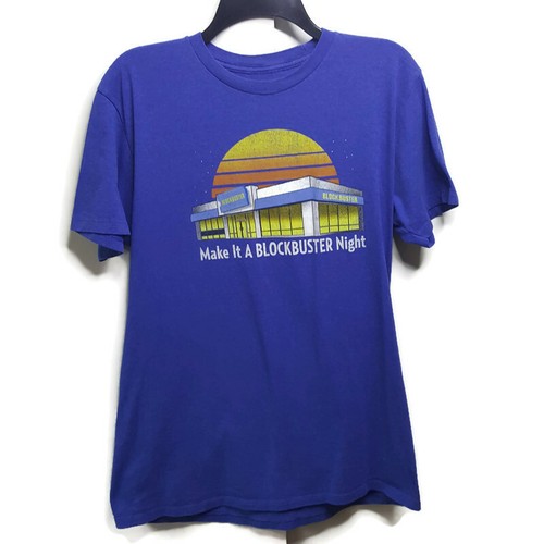 T-shirt Size Large Blue Retro 90s | eBay