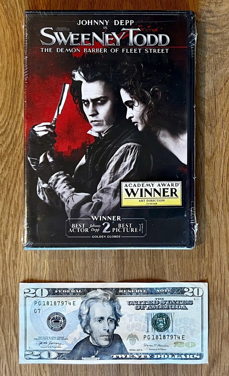 SWEENEY TODD The Demon Barber of Fleet Street Movie DVD